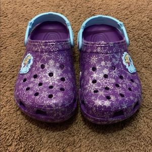 Disney girls frozen crocs m3/w5 Anna Elsa Disney